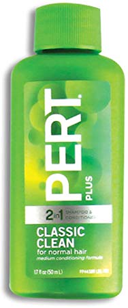 Pert Plus 2-in-1 Shampoo & Conditioner, Classic Clean 1.70 oz (Pack of 6)