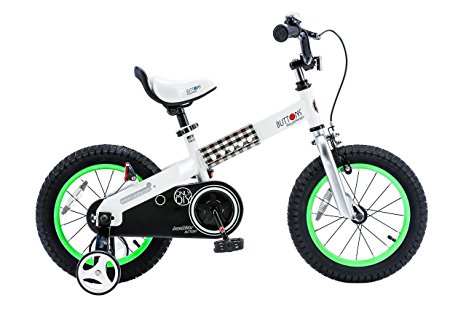 RoyalBaby CubeTube Kid's Bike, Blue Buttons, 14 inch wheels