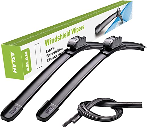 ASLAM Windshield Wipers G-Series, 24" 21" All-Season Wiper Blades for Original Equipment Replacement and Refills Replaceable,Double Service Life(set of 2)