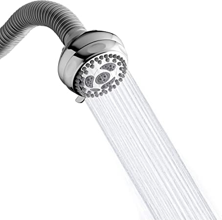 Waterpik Flexible Neck Best Adjustable Shower Head for All Heights 6 Mode, 1.8 GPM, Chrome NSL-603E