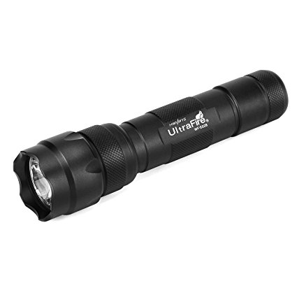 UltraFire LED Torch Light Flashlight Waterproof with Single 1 Mode Tactical Torch,WF-502B(Flashlight Only)
