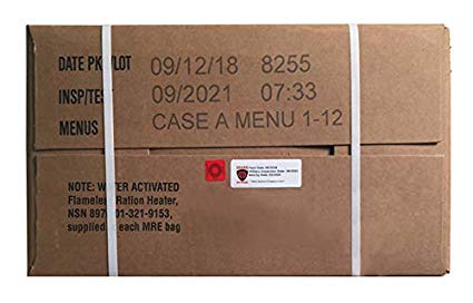 Ozark Outdoorz 09/2018 Pack, 09/2021 Inspection US Military MRE A OR B Case (A Case)