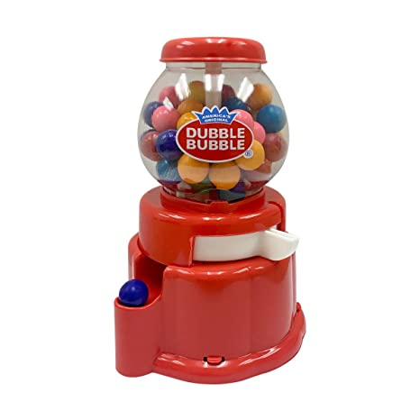 Dubble Bubble Plastic Gumball Dispenser and Bank 6in (Colors may vary)