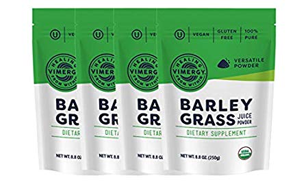 Vimergy USDA Organic Barleygrass Juice Powder (250g) X 4 Bags