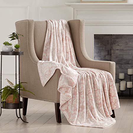 Home Fashion Designs Velvet Plush Soft Throw Blanket (Rose Smoke)