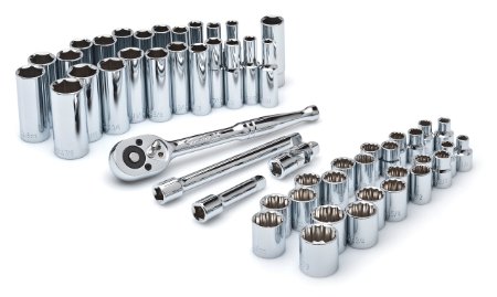 Crescent CSWS10 3/8-Inch Drive Socket Wrench Set, 52-Piece
