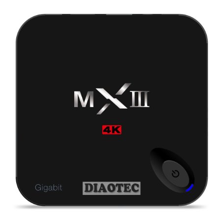 DIAOTECTM MXIII-G Smart TV Box Android 51 Amlogic S812 Quad Core CPU Octa core ARM Mali-450 GPU UHD 4K2K HEVC H265 1080P MiracastDLNAKodi 2 GB RAM 8GB ROM HDMI Bluetooth 40