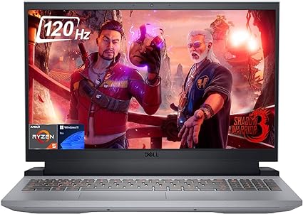 Dell G15 Gaming Laptop, 15.6" FHD 120Hz Display, AMD Ryzen 5 6600H Up to 4.5GHz(Beat Core i7-11600H), GeForce RTX 3050, 32GB DDR5, 2TB PCIe SSD, WiFi 6, RGB Keyboard, Type-C, HDMI, Win 11 Pro