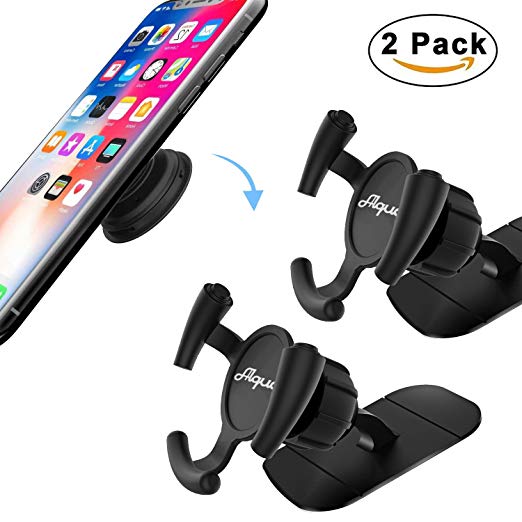 [2PCS PACK] Alquar Pop Socket Car Phone Mount, Dashboard Sticker Phone Holder for Pop it up Socket Grip, Design for Popsocket User, Easy Clip