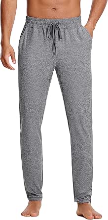 CRZ YOGA Mens Comfy Lounge Pants 30" - Super-Soft Open Bottom Yoga Casual Pajama Pants Athletic Sweatpants with Pockets