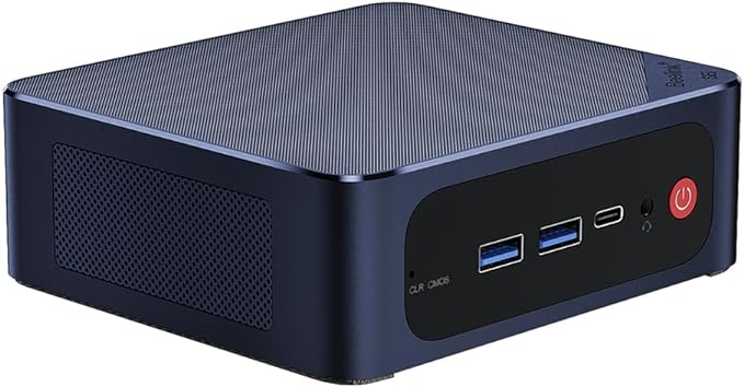 Beelink SEI12 Mini PC with Intel Core i7-12650H(10C/16T), 32GB DDR4, 500GB NVMe M.2 SSD, Dual Display 4K Output, WiFi 6, Bluetooth 5.2 W-11 Mini Desktop Computer