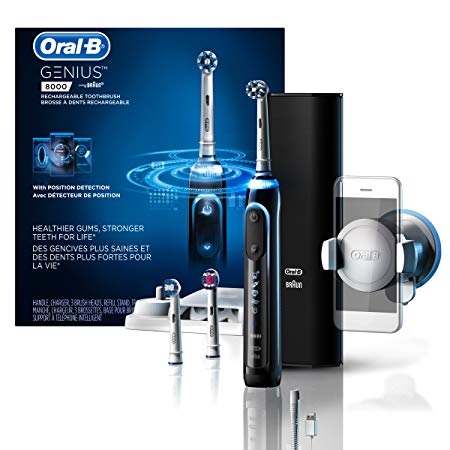 Oral-B 8000 Electronic Toothbrush, Black, Powered by Braun (packaging may vary)