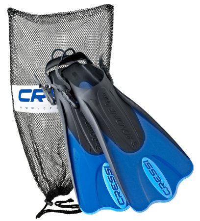 Cressi Palau Short Snorkeling Swim Fins with Mesh Bag