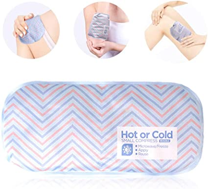 Hilph® Reusable Gel Ice Pack for Injuries, Soft Hot Cold Ice Pack for Muscles, Flexible Gel Cold Pack Helps Sooth Pain Relief, Rehabilitation Like Shoulder, Upper/Lower Back, Knee, Neck- Medium