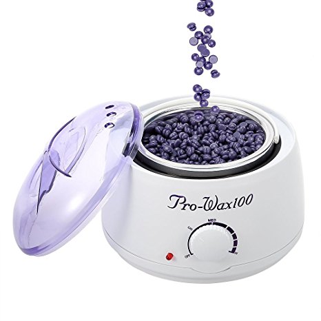 Wax Warmer Professional Electric Wax Heater 500ml Hair Removal Tool Portable Household Mini SPA Hand Epilator Feet Paraffin Wax Machine Temperature Control Depilatory Beauty Salon (Purple)