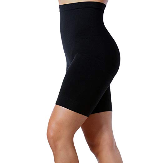 Aha Moment by N-fini Women's Lycra High-Waisted Control and Thigh Slimmers Shapewear Shorts