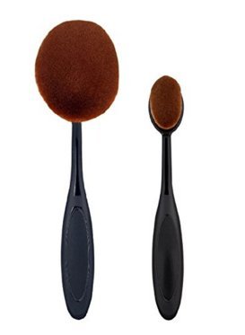 2PCSToothbrush Style Oval Synthetic Powder Foundation Cream Makeup Brush