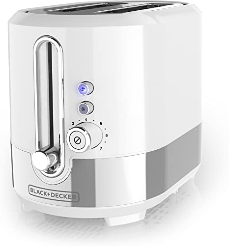 BLACK DECKER TR2200WSD Applica/spectrum Brands Tr2200swd White 2 Slice Toaster, Medium, (Renewed)