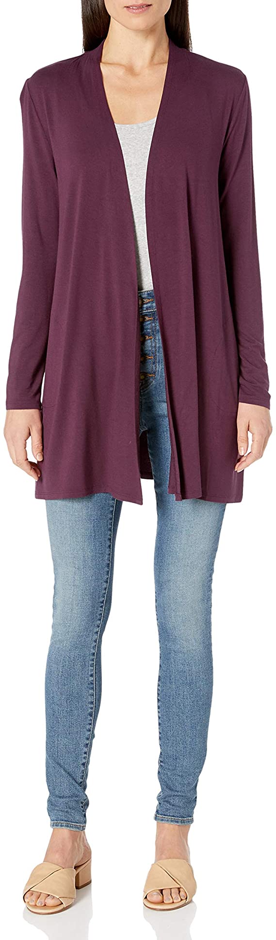 Amazon Essentials Women's Standard Long-Sleeve Open-Front Cardigan