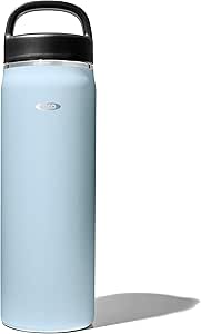 OXO 40 oz Insulated Handled Lid Water Bottle, Topaz Blue