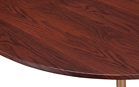 Wood Grain Vinyl Elasticized Table Cover