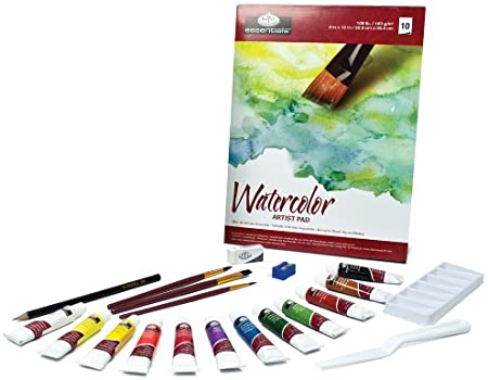 Royal & Langnickel Essentials 21 Piece Watercolor Painting Box Set