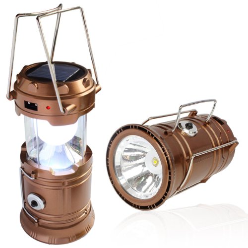 Updated Camping Lantern Solar Rechargeable LED Camp Light and Handheld Flashlight in the Bottom for Hiking Camping Fishing Hurricanes Outages Emergency Charging for Mobilephone