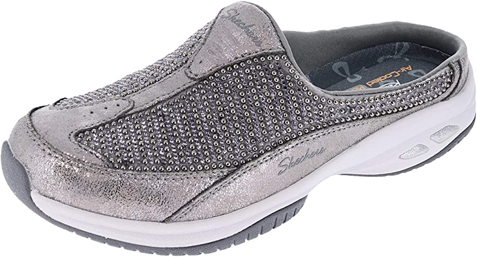 Skechers Women's Relaxed Fit Commute Time - Happy As A Clam Sneaker Mule