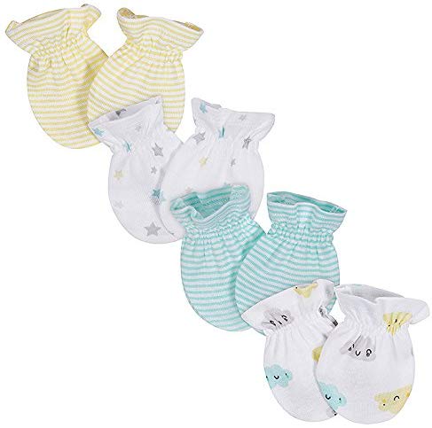 Gerber unisex-baby Baby 4-pack Mittens