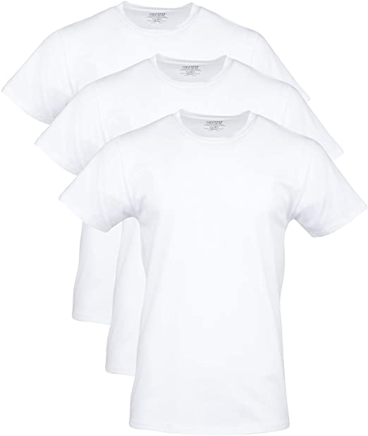 Gildan Men's Cotton Stretch Crew T-Shirts, 3-Pack