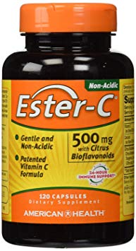 American Health Ester-C with Citrus Bioflavonoids - 500 mg - 120 Capsules (Pack of 2)