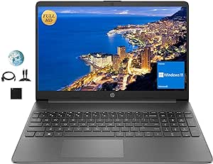 HP 15.6 FHD Flagship Business Laptop, Intel 4-Core i3-1215U (Up to 4.4GHz, Beat i5-1155G7), 16GB RAM, 1TB NVMe SSD, Fast Charge, Numpad, Bluetooth, Wi-Fi, HDMI, Windows 11,w/GM Accessories