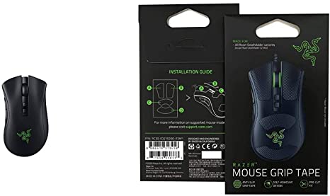 Razer DeathAdder v2 Pro Wireless Gaming Mouse   Mouse Grip Tape Bundle