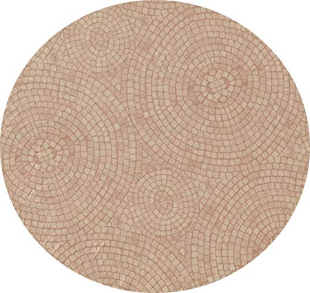 Fitted Tablecloths Round - Fits 44 to 48 inch Tables (Terracotta)