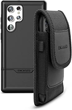 Encased Nylon Holster   Rebel Case Compatible with Samsung Galaxy S22 Ultra Belt Clip Case and Pouch Holder