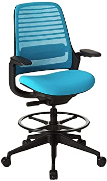 Steelcase Series 1 Office stool, Blue Jay