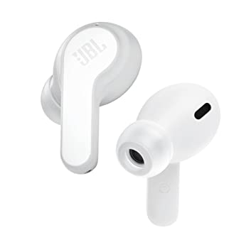 JBL Wave 200 TWS, Bluetooth Truly Wireless in Ear Earbuds with Mic Deep Bass Sound, up to 20Hrs Playtime, use Single or Both, 5.0, Type C & Voice Assistant Support for Mobile Phones (White)