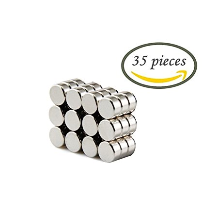 35-Pack 8 x 3mm Round Magnets by ETO MAGNETIC