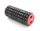 Milliard Deep Tissue Muscle Massage Foam Roller - AccuPoint Roller with Storage Caps - 12in x 5in Mixed Spike Pattern