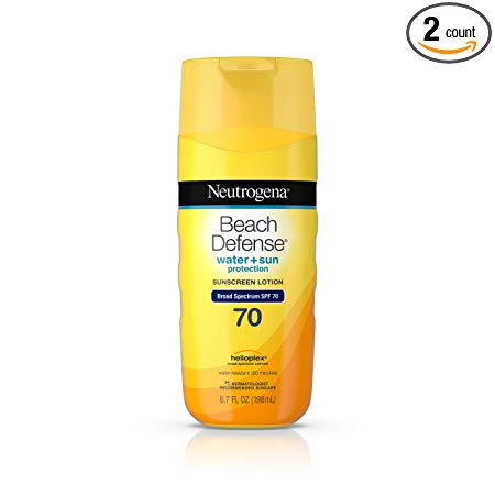 Neutrogena Beach Defense Water Resistant Sunscreen Body Lotion with Broad Spectrum SPF 70