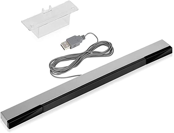 NIFERY Dolphin Bar USB Wii Sensor Bar, PC Wii Infrared Ray Motion Sensor Bar for Nintendo Wii/Wii U Console Compatible with PC