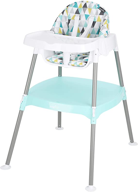 Evenflo 4-in-1 Eat & Grow Convertible High Chair (Prism Triangles)