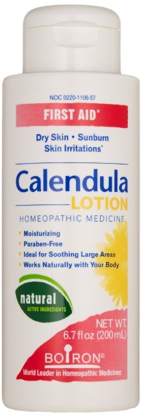 Boiron Homeopathic Medicine Calendula First Aid Lotion for Sunburn and Irritated Skin, 6.7 Ounce Bottle