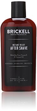 Brickell Men’s Instant Relief Aftershave for Men – 4 oz – Natural & Organic