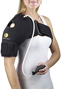 Corflex Cryo Pneumatic Shoulder Compression Ice Wrap with Cold Therapy-1 Gel
