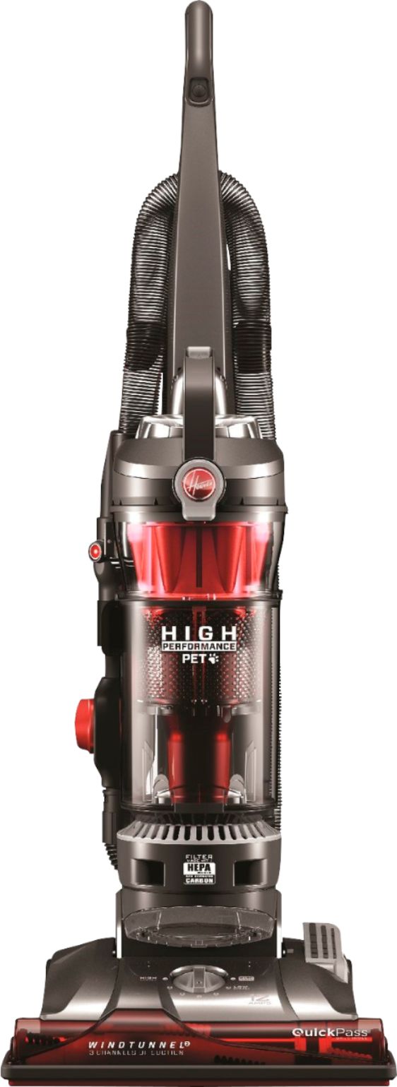 Hoover - WindTunnel 3 High Performance Pet Bagless Upright Vacuum - Black