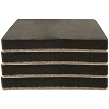 Felt 5" Heavy Furniture Movers for Hard Surfaces (4 pieces) - Tan, 5" Square SuperSliders