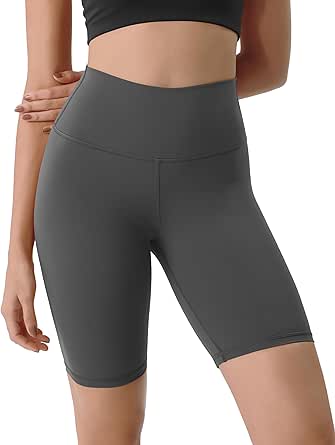 ODODOS ODLIFT Compression Shorts for Women, 6" / 8" High Waist Workout Biker Shorts with Inner Pocket