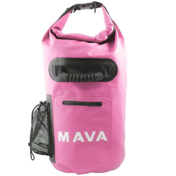 Mava Sports Waterproof Dry Bag with Mobile pocket & Shoulder Strap for Boating, Hiking, Rafting, Camping, Fishing, Snowboarding, Beach & Water Sports