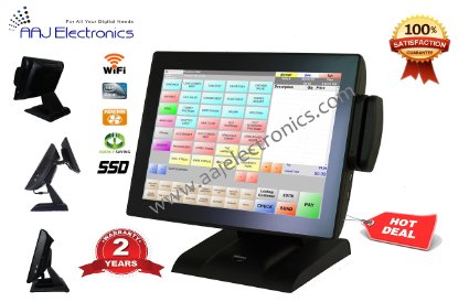 IPOS All In One Touch Screen System fanless 2GB 64GB Restaurant/ Retail POS